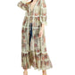 Robe íntimo longo para mulheres Free People, bege, tamanho extrapequeno