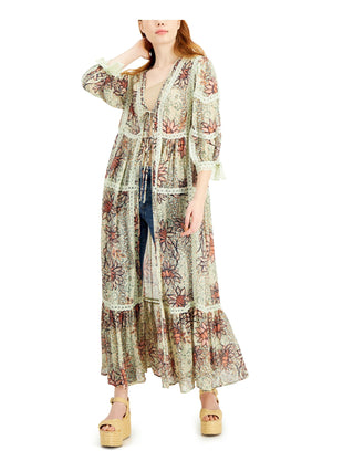 Robe íntimo longo para mulheres Free People, bege, tamanho extrapequeno