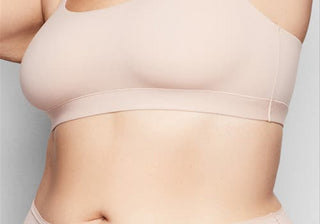 Sutiã Sutiã com Decote Redondo SKIMS Fits Everybody em Mica Tamanho M