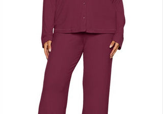 Pijama SKIMS Rib em Vinho Tamanho 2X