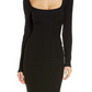 Vestido feminino Skims Onyx Soft Lounge manga comprida tamanho pequeno