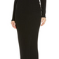 Vestido feminino Skims Onyx Soft Lounge manga comprida tamanho pequeno