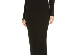 Vestido feminino Skims Onyx Soft Lounge manga comprida tamanho pequeno