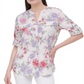 Blusa Calvin Klein Estampada Manga Curta Laranja Tamanho GG