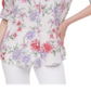 Blusa Calvin Klein Estampada Manga Curta Laranja Tamanho GG