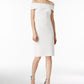 Vestido tubinho tomara que caia Calvin Klein feminino, branco, tamanho 10, pequeno