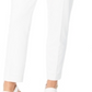 Calça social feminina Calvin Klein com cintura plissada e ajuste slim, branca, tamanho 4