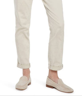 Calça Jeans Feminina NYDJ Margot Cuffed Ankle Leg Straight Girlfriend Marrom Tamanho 18