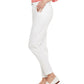 Calça feminina NYDJ Carrot Slim Fit, branca, tamanho 10
