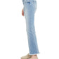 Calça jeans feminina NYDJ flare com bainha desfiada, azul, tamanho 8