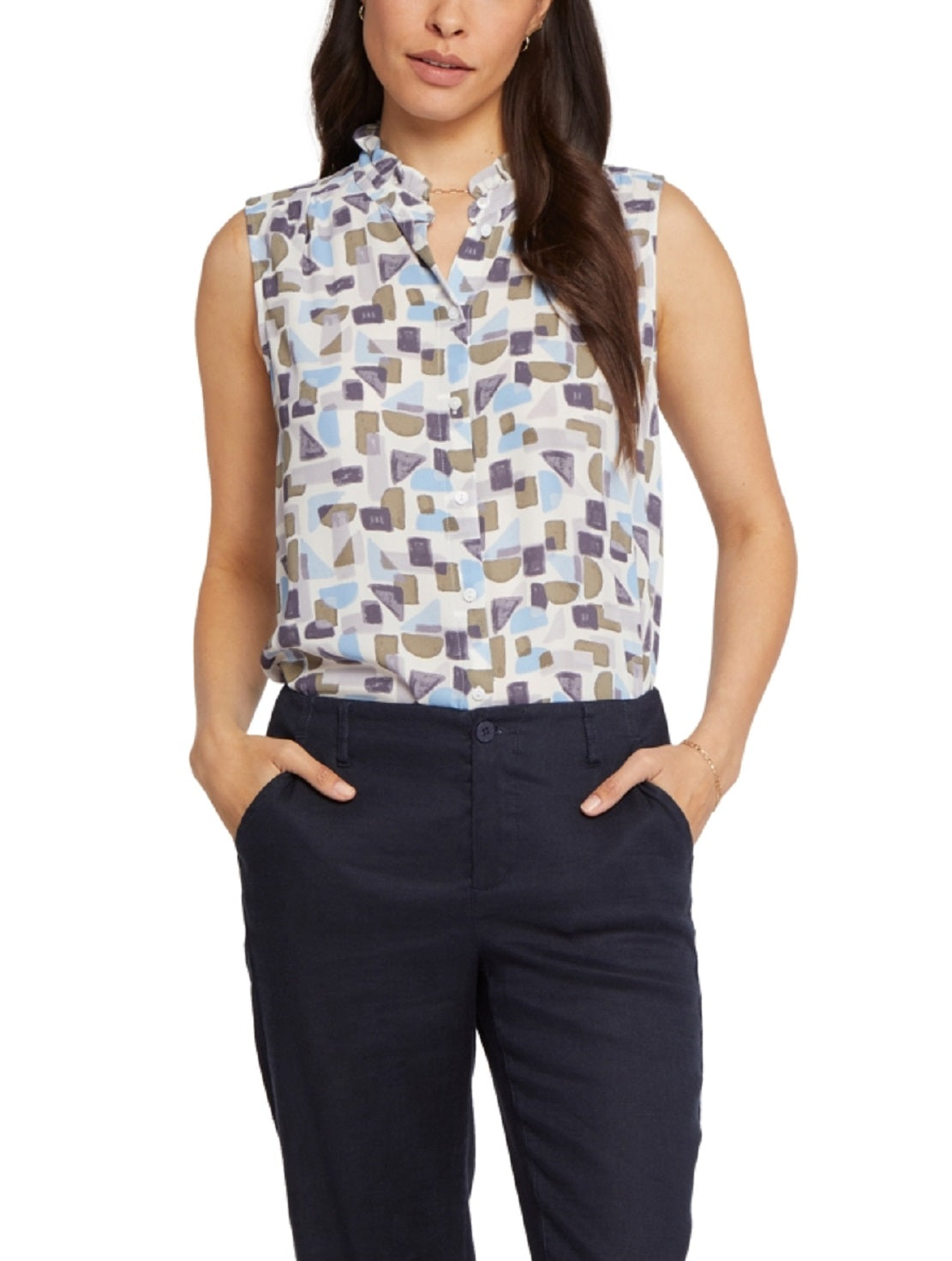 Calças Marilyn Ankle Femininas NYDJ Pretas Tamanho 4