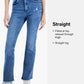 Calça jeans feminina NYDJ reta, marrom, tamanho 8