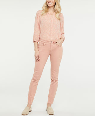 Calça jeans feminina NYDJ reta, marrom, tamanho 8