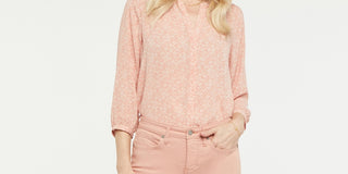 Calça jeans feminina NYDJ reta, marrom, tamanho 8