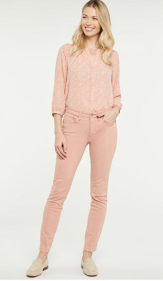 Calça jeans feminina NYDJ reta, marrom, tamanho 10