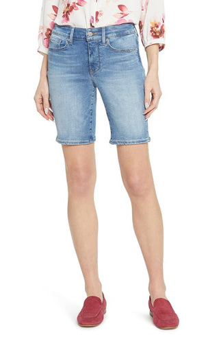 Shorts jeans femininos Maele Ella da NYDJ, tamanho 14