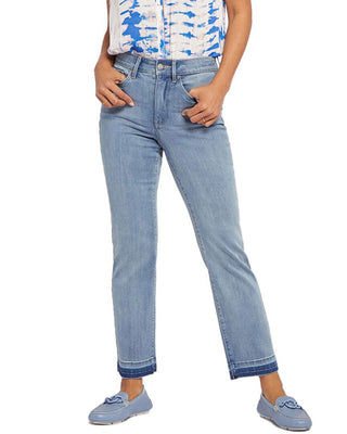 Calça jeans feminina NYDJ Crystalline Marilyn de cintura alta, tamanho 18