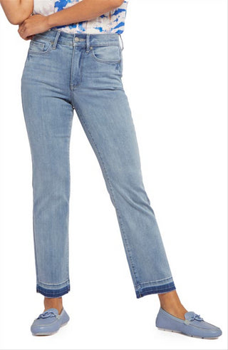 Calça jeans feminina NYDJ Crystalline Marilyn de cintura alta, tamanho 18