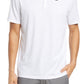 Polo Nike Golf Dri-Fit Victory em branco/preto, tamanho grande