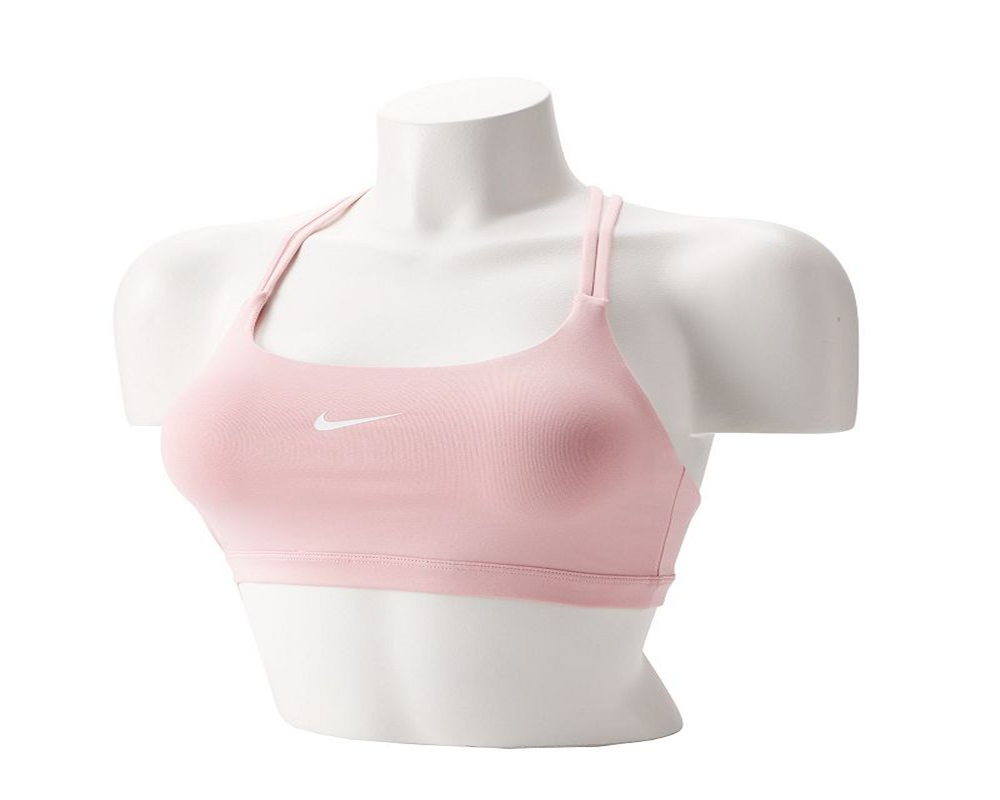 Sutiã esportivo feminino Nike Dri-FIT Indy Light-Support tamanho grande em rosa