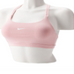 Sutiã esportivo feminino Nike Dri-FIT Indy Light-Support tamanho grande em rosa