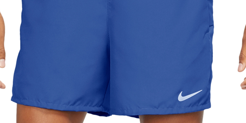 Shorts de corrida Nike Challenger Brief Lined 5 masculino, azul, tamanho XX-G
