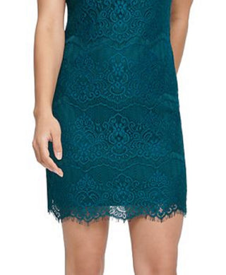Vestido tubinho de renda vieira Kensie feminino, azul, tamanho 10