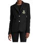 Ralph Lauren Blazer Feminino com Patch Jacquard Preto