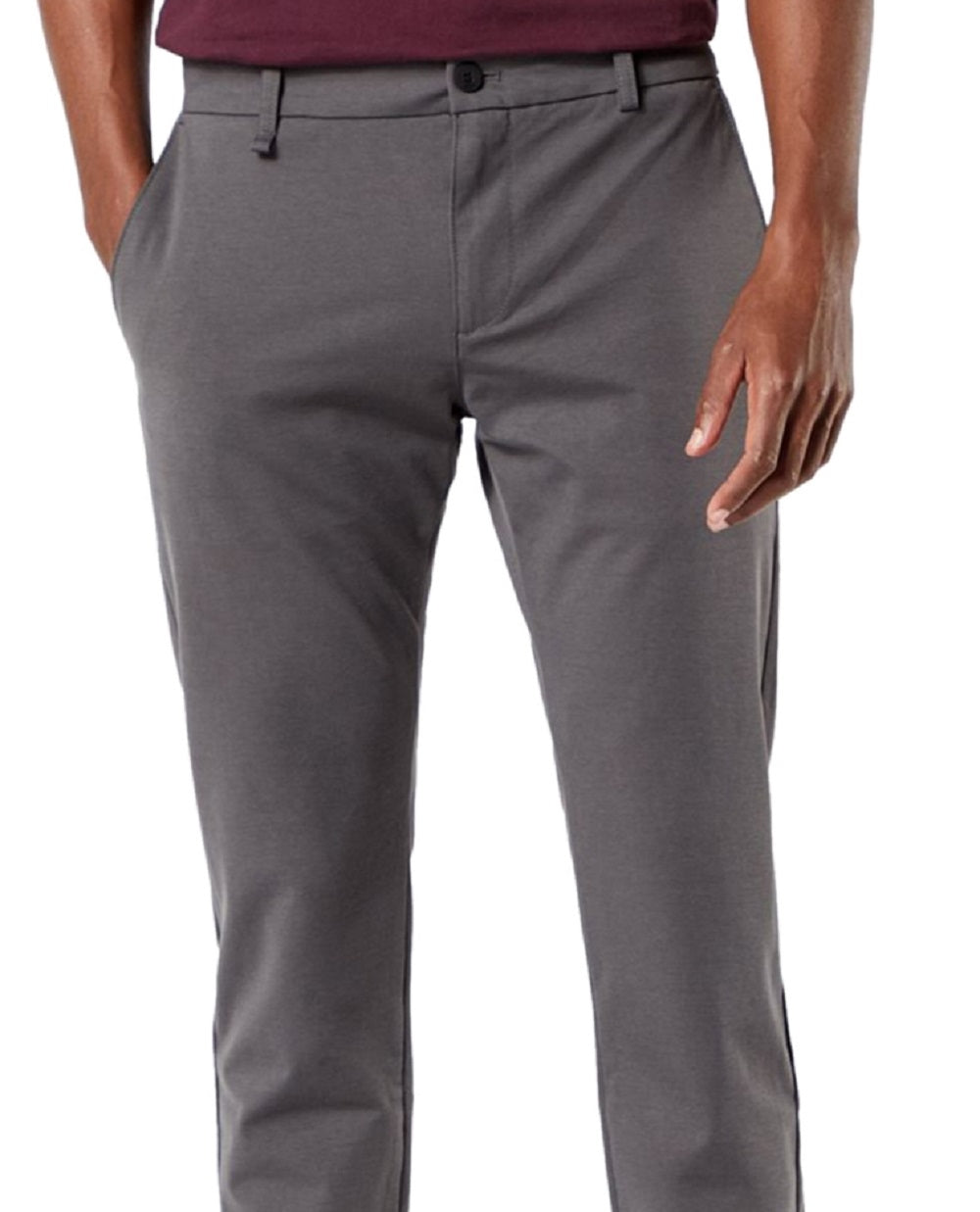 Calça Chino Elástica Alpha Tapered Fit da Dockers Masculina Cinza Tamanho 30X32