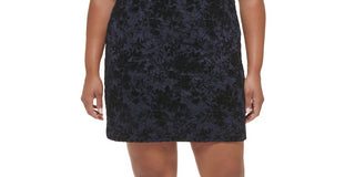 Vestido curto de renda feminino Jessica Howard, preto, tamanho XX-G