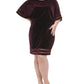 Vestido Blusão de Veludo Feminino Jessica Howard Vermelho Tamanho 3X