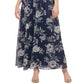 Vestido de chiffon feminino Jessica Howard, azul, tamanho 4, pequeno