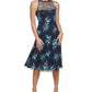 Vestido feminino estilo halter com bordado floral Vince Camuto, verde, tamanho 6