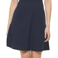 Vestido feminino Vince Camuto com decote em A evasê, azul, tamanho 14