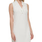 Vestido feminino Jessica Howard com babados e decote, tamanho 6, branco