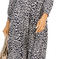 Vestido feminino Jessica Howard com estampa animal evasê, azul, tamanho 8, pequeno