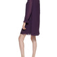 Vestido curto de chiffon feminino Jessica Howard, roxo, tamanho 14