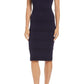 Vestido de malha sem mangas Vince Camuto, azul marinho, tamanho médio