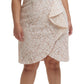 Vestido feminino Vince Camuto com babados e renda, tamanho 18W, branco