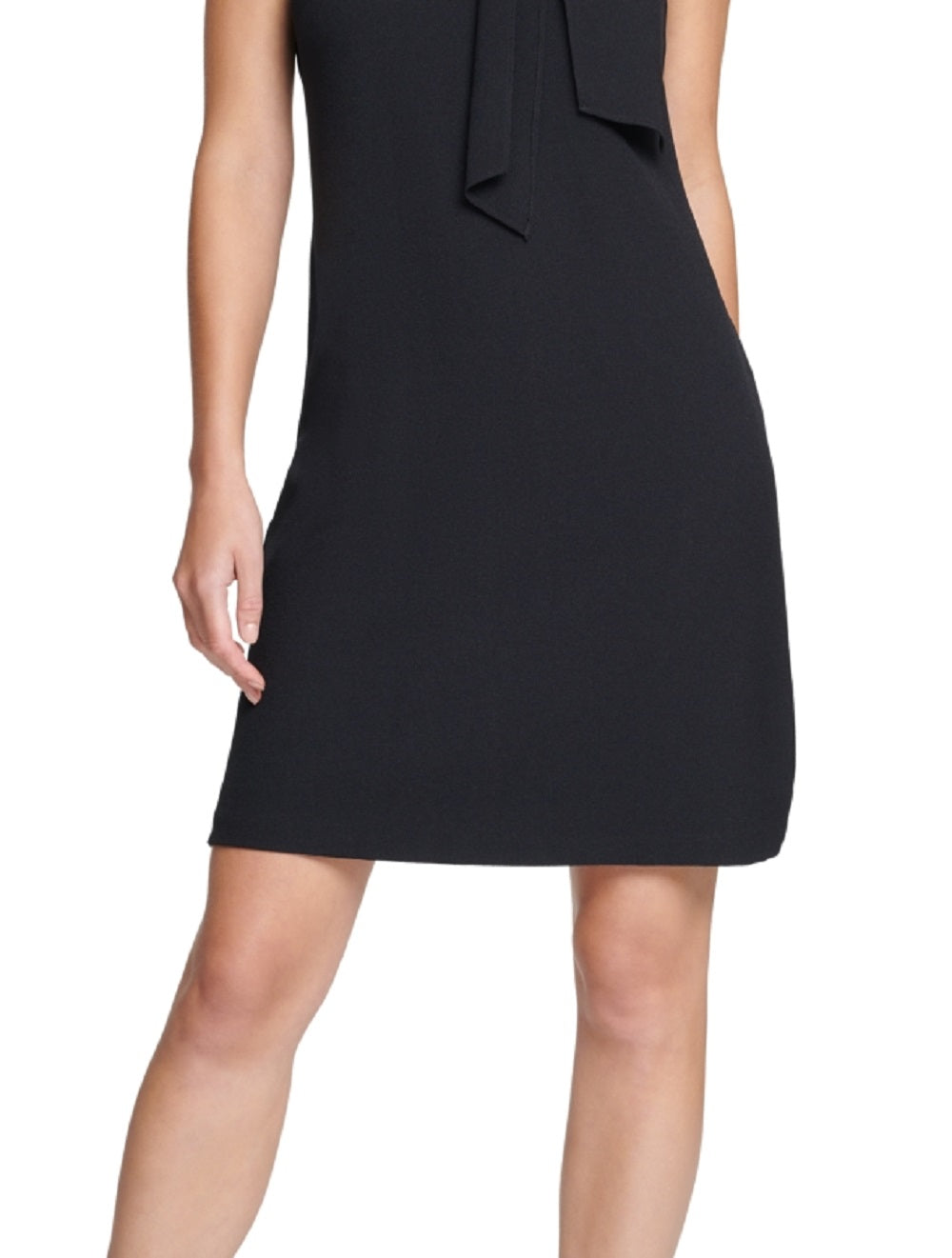 Vestido Halter com Decote Laço Feminino Vince Camuto Preto