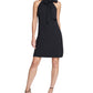 Vestido Halter com Decote Laço Feminino Vince Camuto Preto