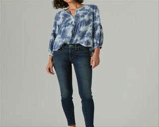 Calça Jeans Super Skinny Ava Lavagem Escura Feminina Lucky Brand Tamanho 2/26