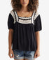 lucky-brand-womens-crochet-square-neck-cotton-knit-top-black-size-small