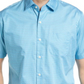 Camisa de algodão com estampa de manga curta e botões Peter Millar Marshall em azul opala, tamanho médio