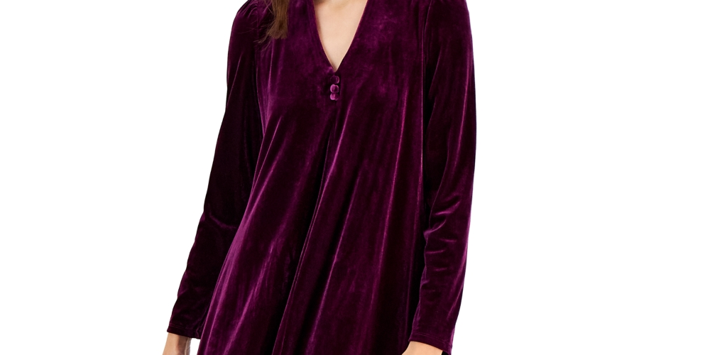 Vestido curto de veludo Taylor feminino, tamanho 8, vermelho, justo e evasê