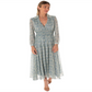 Vestido feminino Taylor, cintura franzida, gola alta, tamanho midi: 12, verde escuro