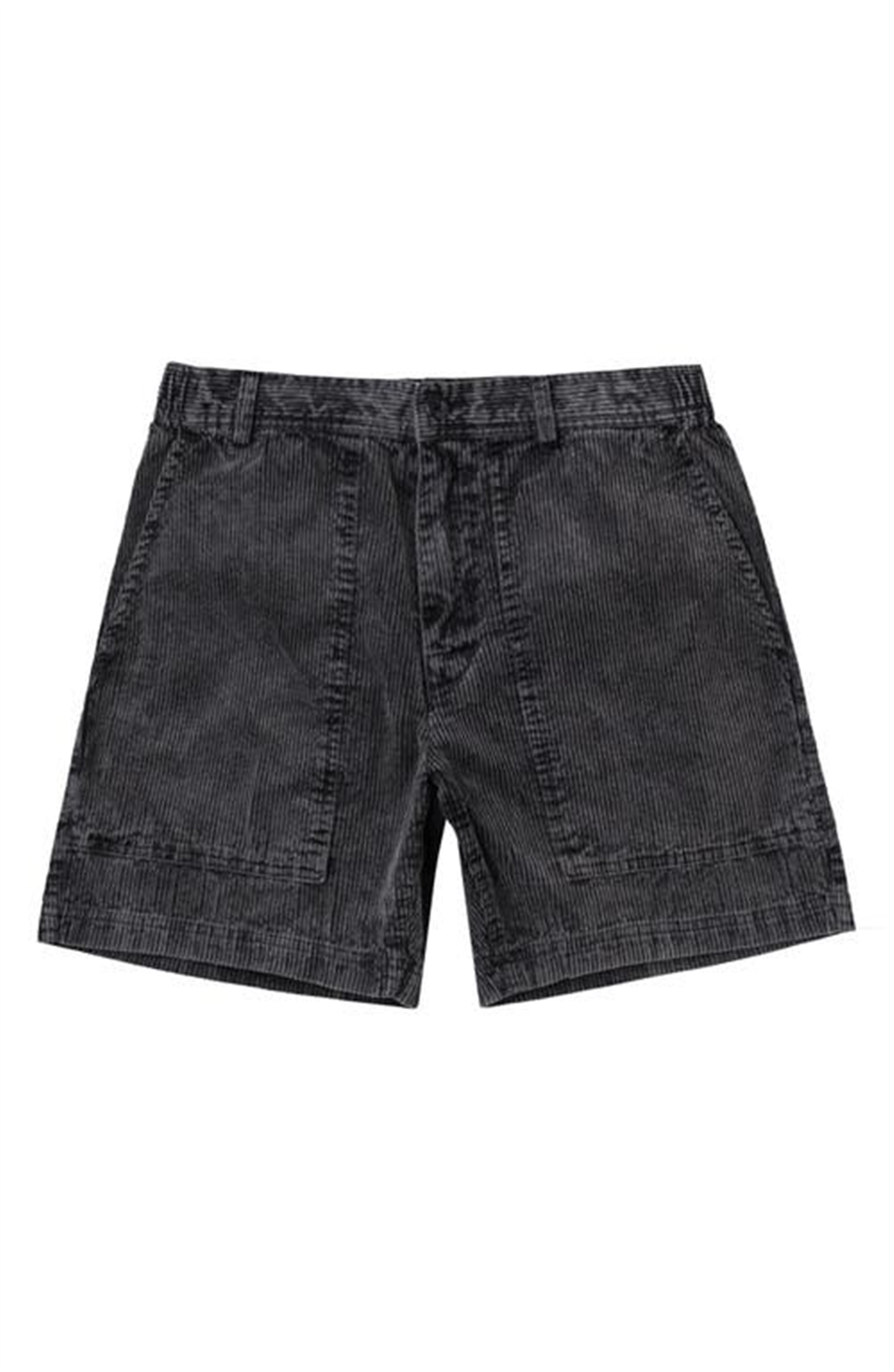 Shorts de veludo cotelê All Time Topango masculino da Rvca, preto, tamanho X-GG