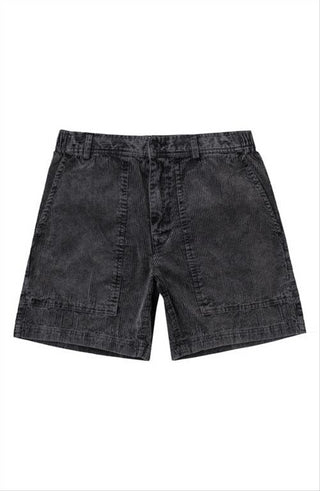 Shorts de veludo cotelê All Time Topango masculino da Rvca, preto, tamanho X-GG