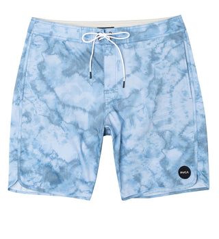 Bermuda masculina RVCA com estampa floral tie-dye, azul, tamanho 29