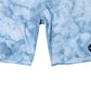 Bermuda masculina RVCA com estampa floral tie-dye, azul, tamanho 29